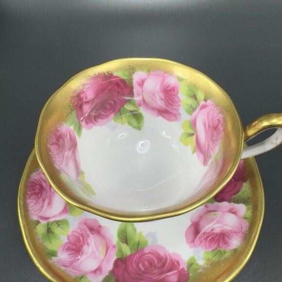 Royal Albert Old English Rose Bone China England Tea Cup and Saucer Porcelain - Picture 8 of 13